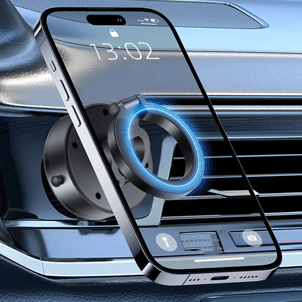 Magnetic Car Phone Holder Dash Mount Tri Fold Stand