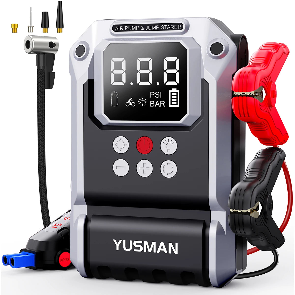 4 In 1 Jumpstart With Air Pump 8000A 150 PSI Tire Inflator
