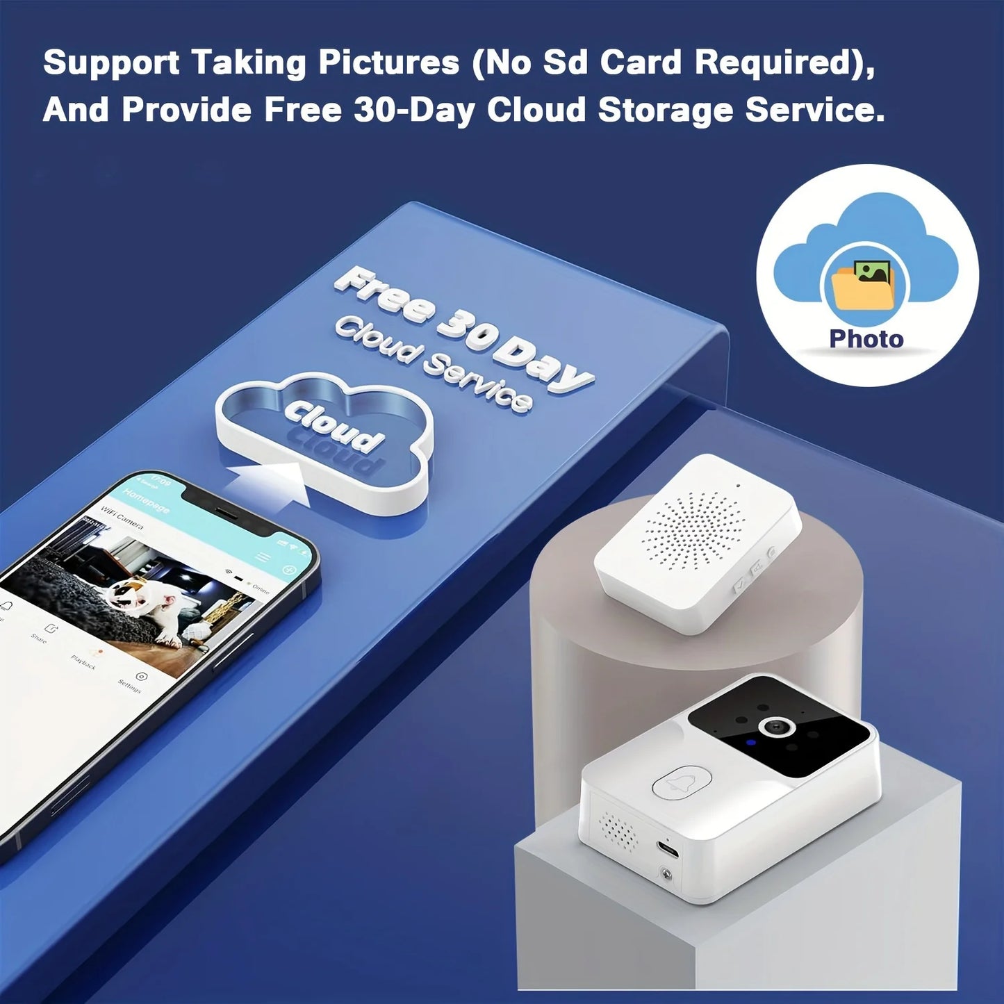 Tuya Smart Video Doorbell Camera Wireless Home Security