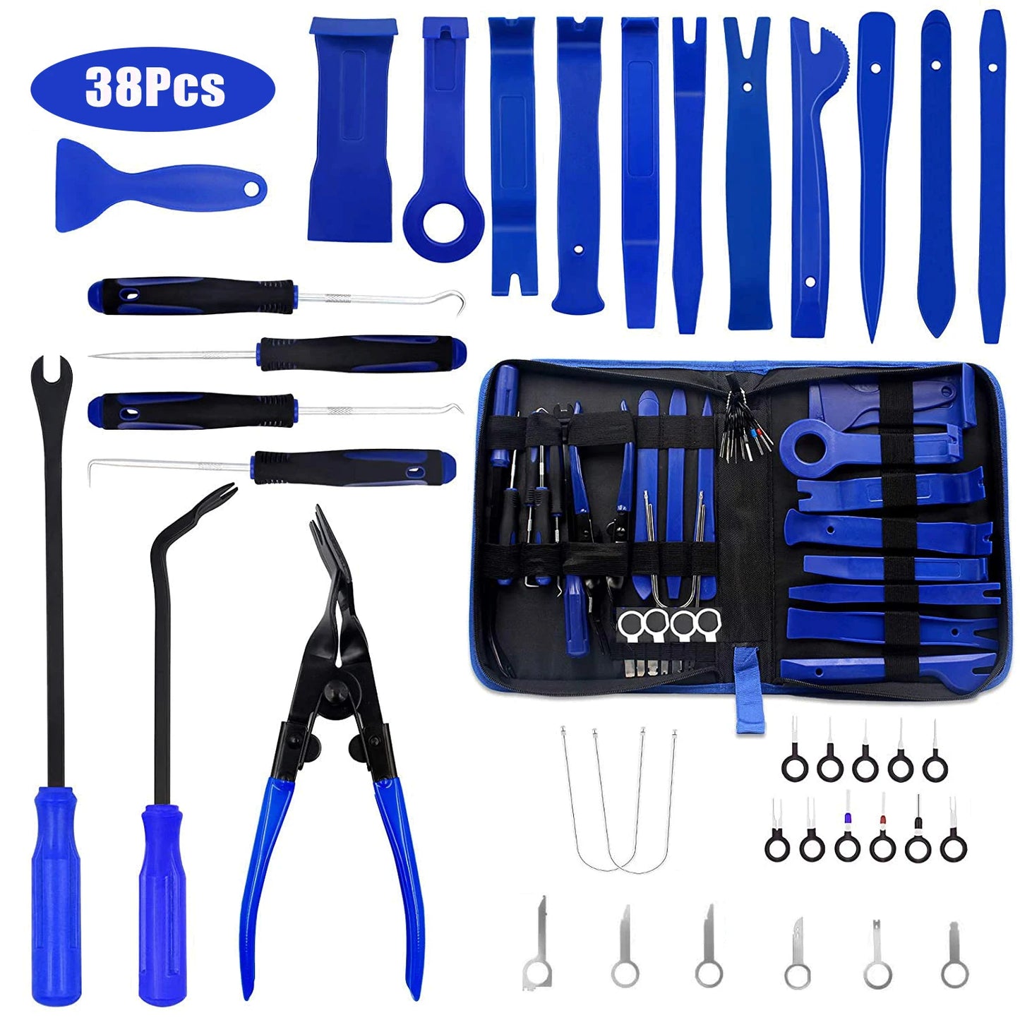 38Pcs Car Interior Disassembly Tool Plastic Panel Clips