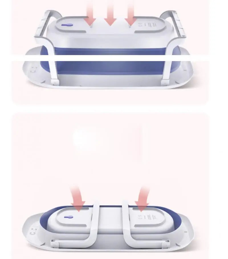 Foldable Portable Baby Bathtub with Anti-Slip Bottom Design