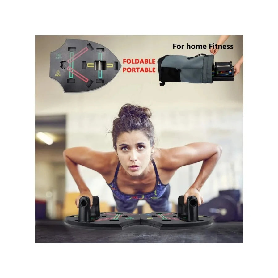 10 In 1 Push Up Rack Board System Fitness Workout Training