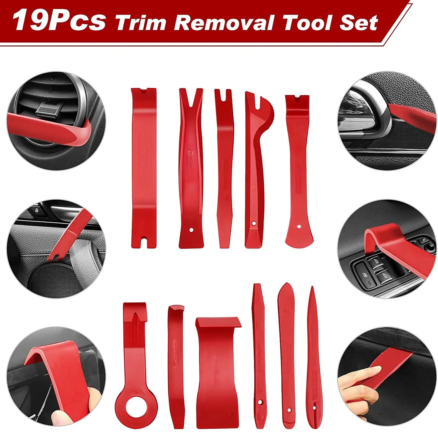 38Pcs Car Interior Disassembly Tool Plastic Panel Clips