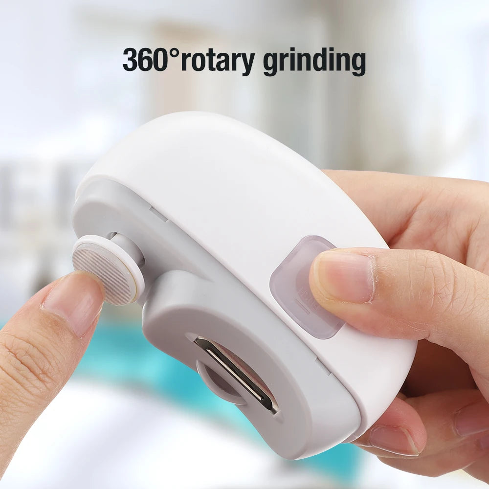 2 In 1 Electric Nail Clippers Manicure Trimmer For Baby