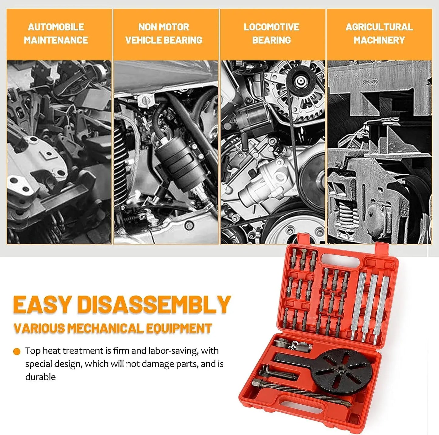 21 In 1 Bearing Puller Set Three Jaw Inner Hole Removal Tool
