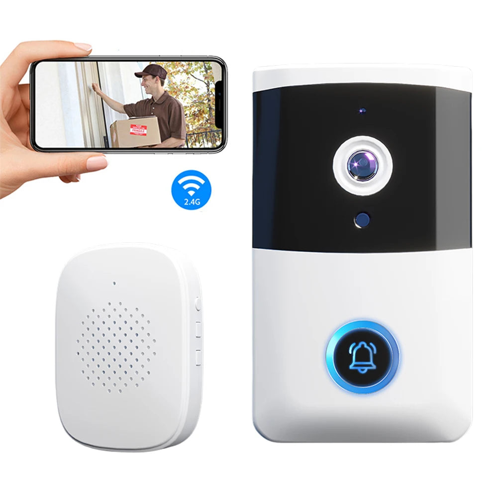 WiFi Wireless Video Doorbell With IR Night Vision Camera