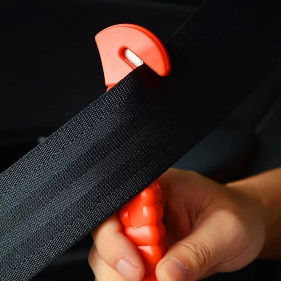 4 Pack Car Safety Hammer 2 In 1 Window Breaker Belt Cutter
