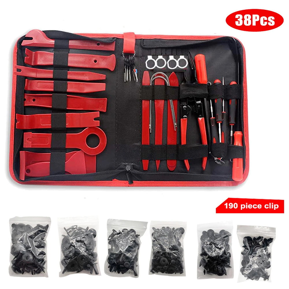 38Pcs Car Interior Disassembly Tool Plastic Panel Clips