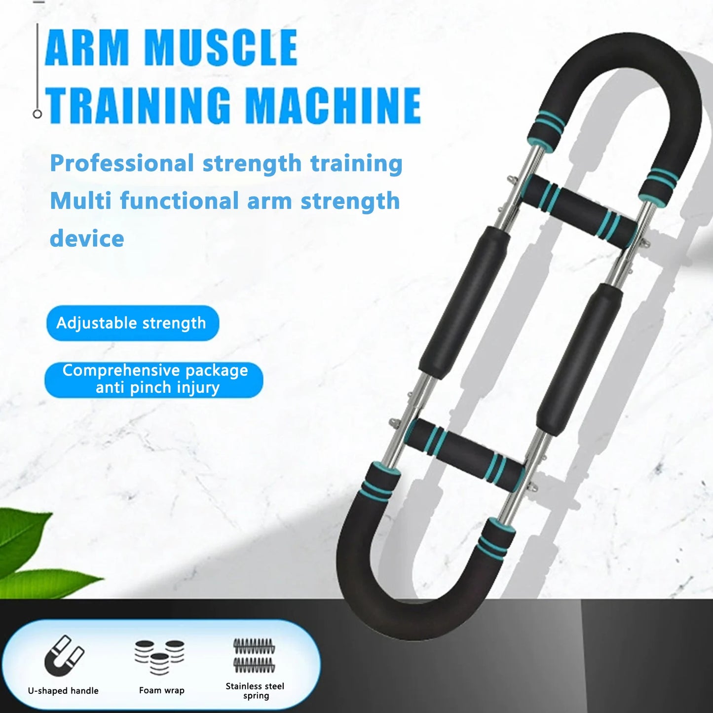 U Shape Hand Gripper Twister Arm Trainer Power Bar