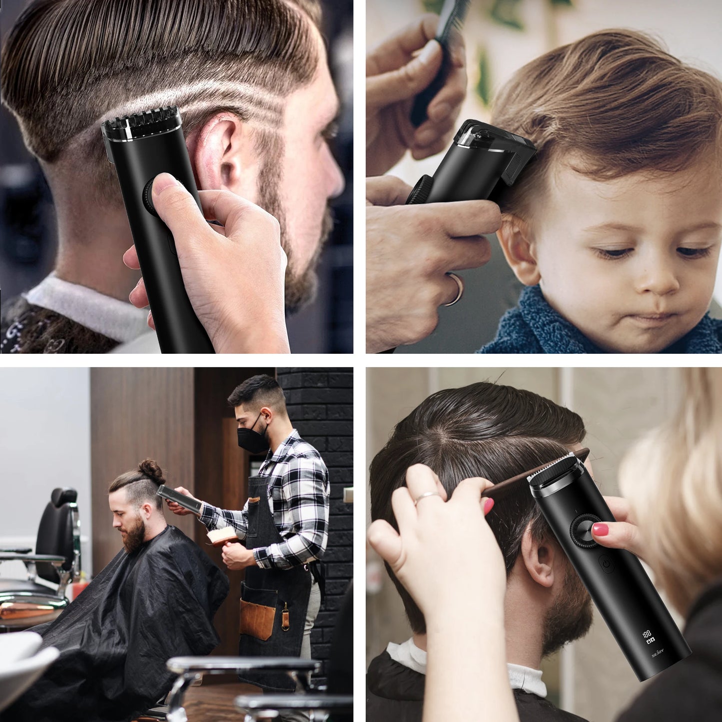 Sejoy 8 In 1 Hair Cutting Machine Cordless Trimmer For Men