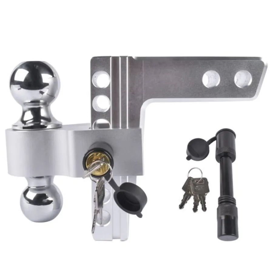 Adjustable Trailer Hitch 2 Inch Receiver Aluminum Rugged