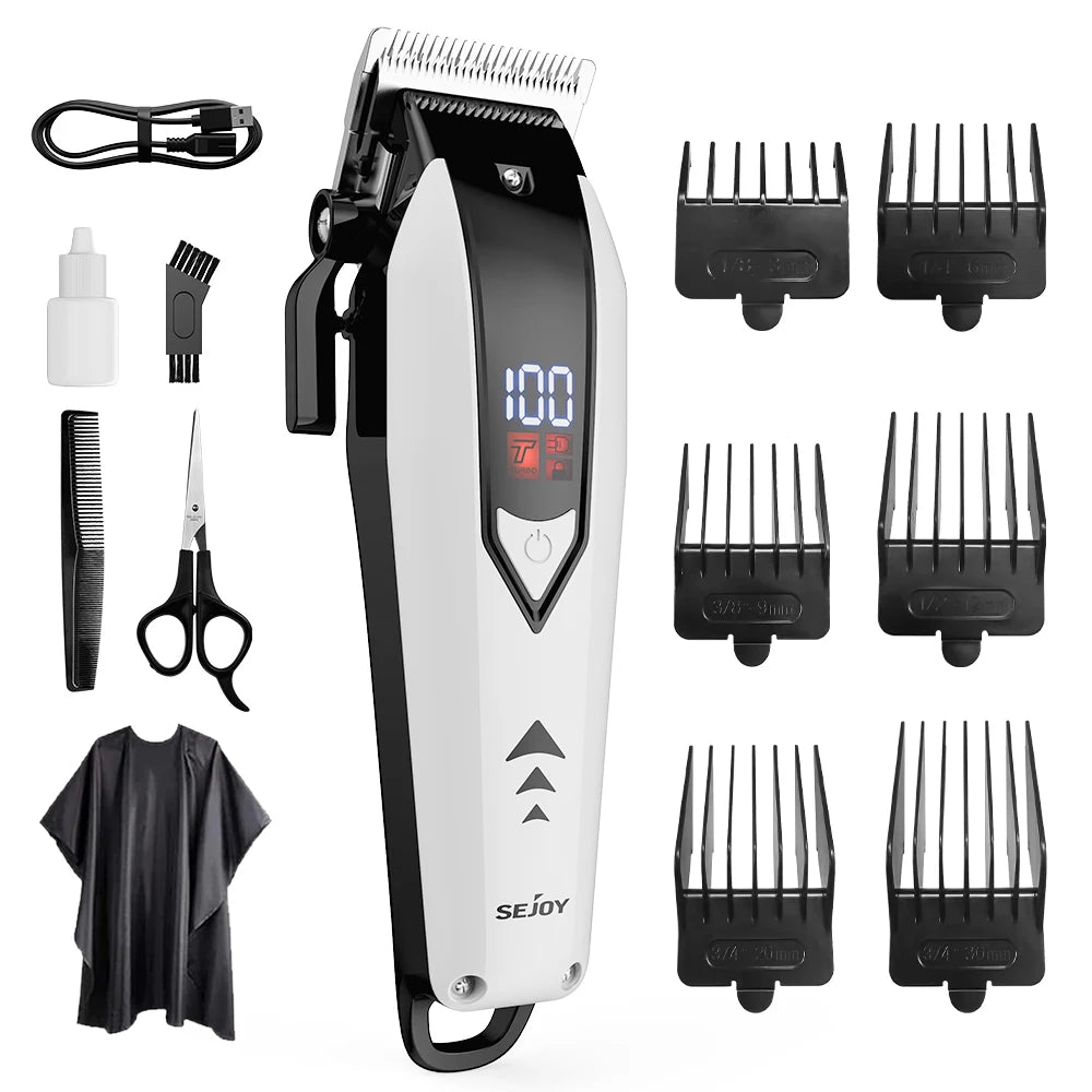 Hair Clippers For Men Led Professional Cordless Trimmer
