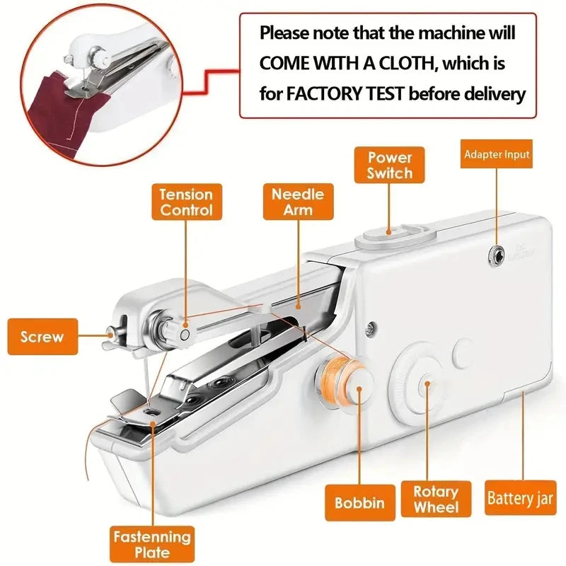 Handheld Sewing Machine USB Powered Adjustable Speed