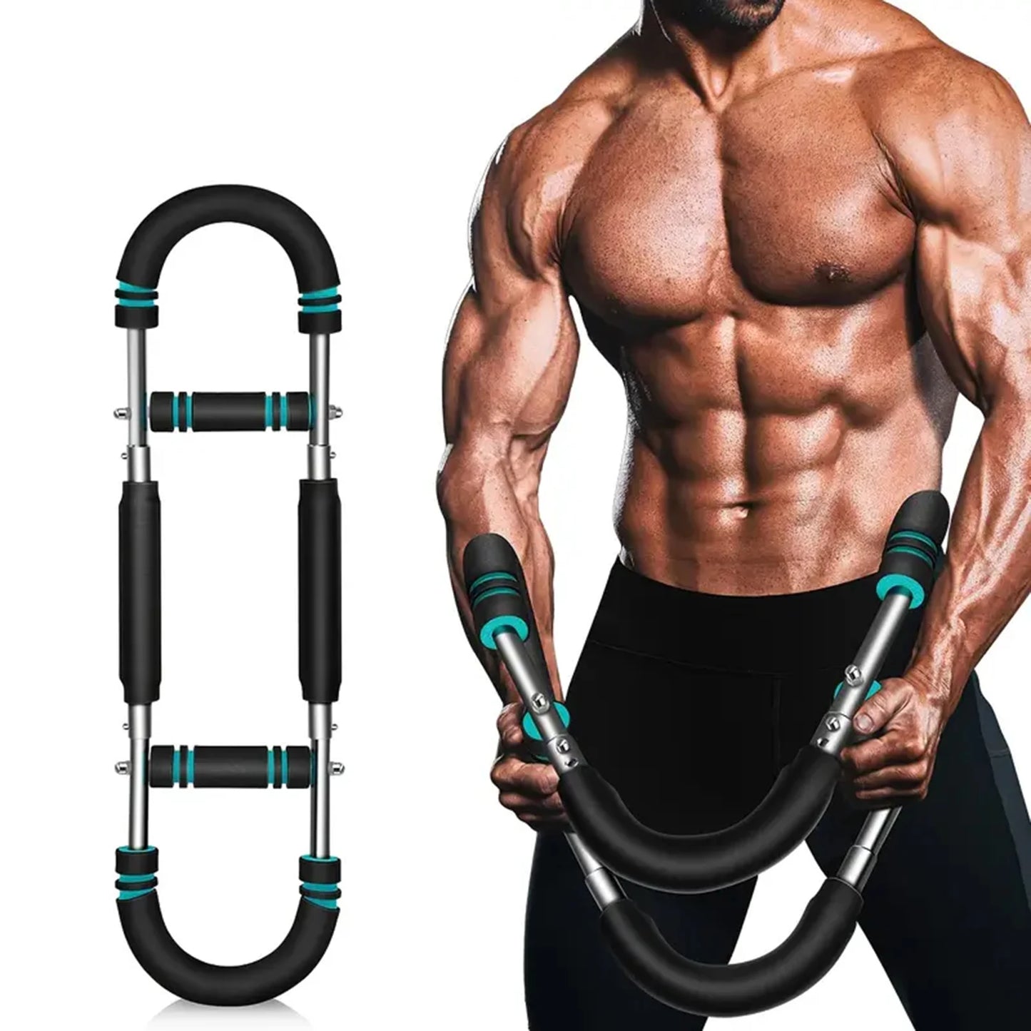 U Shape Hand Gripper Twister Arm Trainer Power Bar