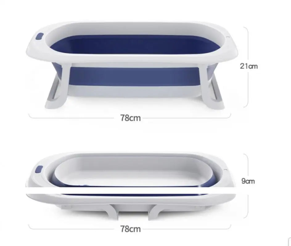 Foldable Portable Baby Bathtub with Anti-Slip Bottom Design