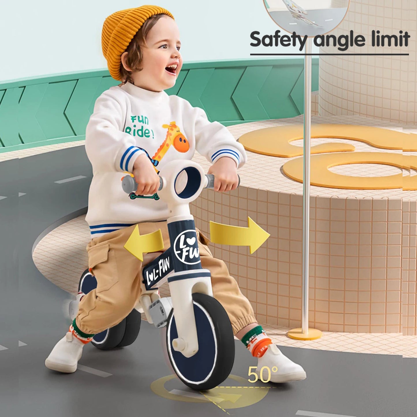 4 in 1 Toddler Balance Bike for Ages 1 to 4 Years Old