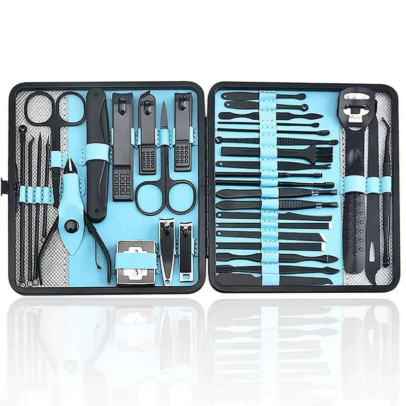 Professional Nail Clippers Cuticle Nippers Kit With Case