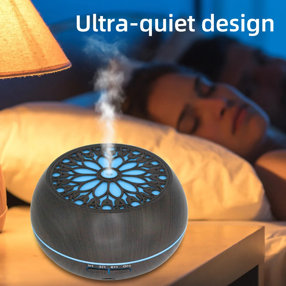 550ml Essential Oil Diffuser with Auto Timer and Remote Control
