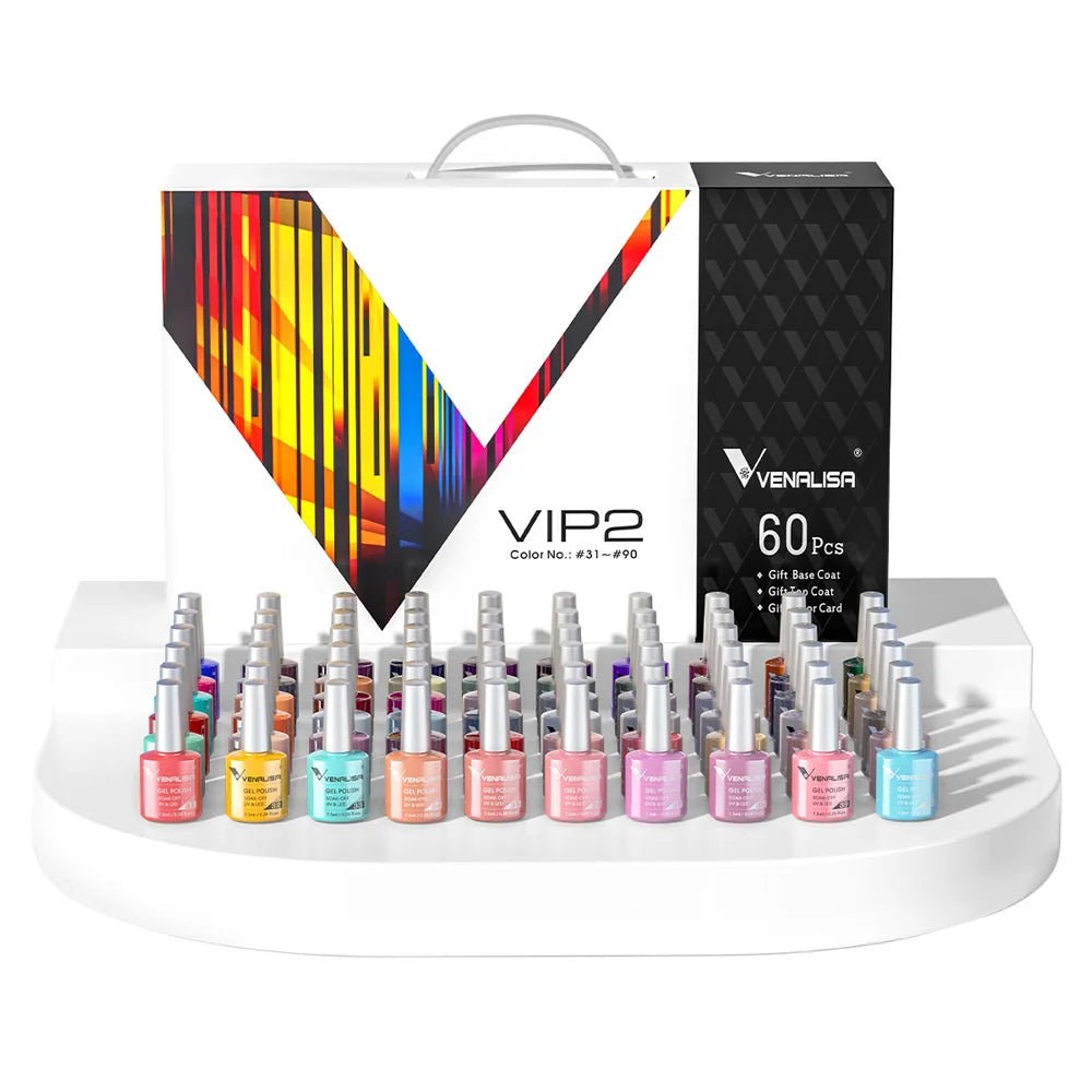 Venalisa TPO Free Gel Nail Polish Set With Color Display
