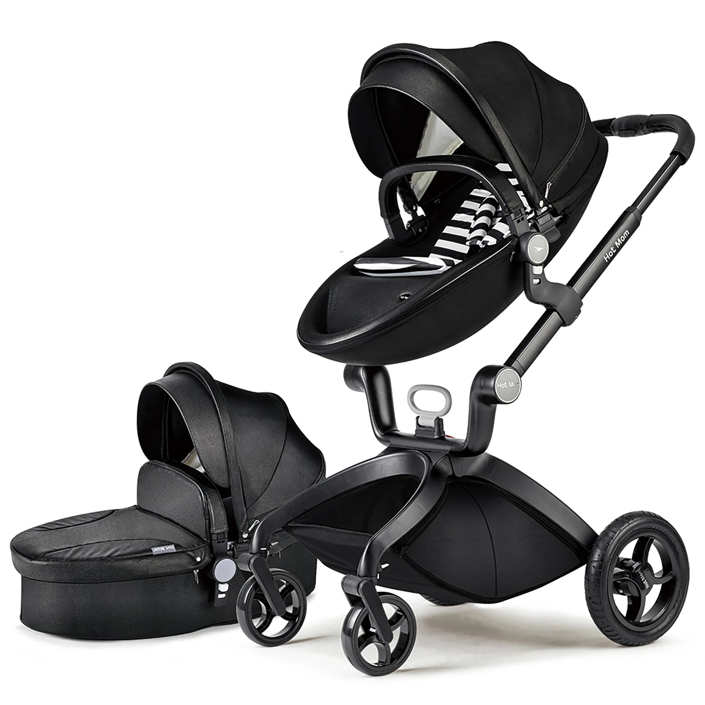 Hot Mom F22 3in1 Baby Stroller Adjustable Seat Aluminum Frame