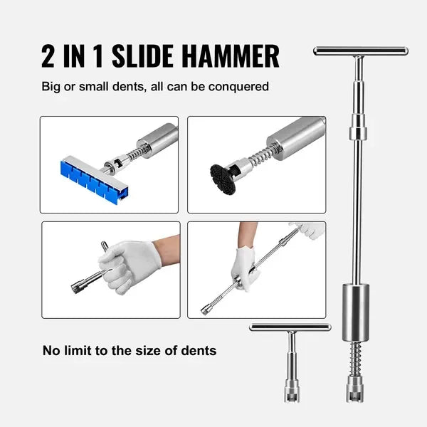 Vevor Car Dent Puller Bridge Kit Paintless Hail Remover