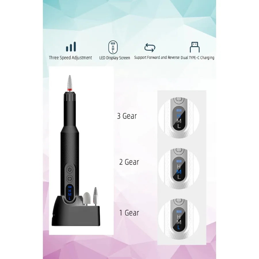 Cordless Nail Drill For Home Salon Use High Speed Grinder