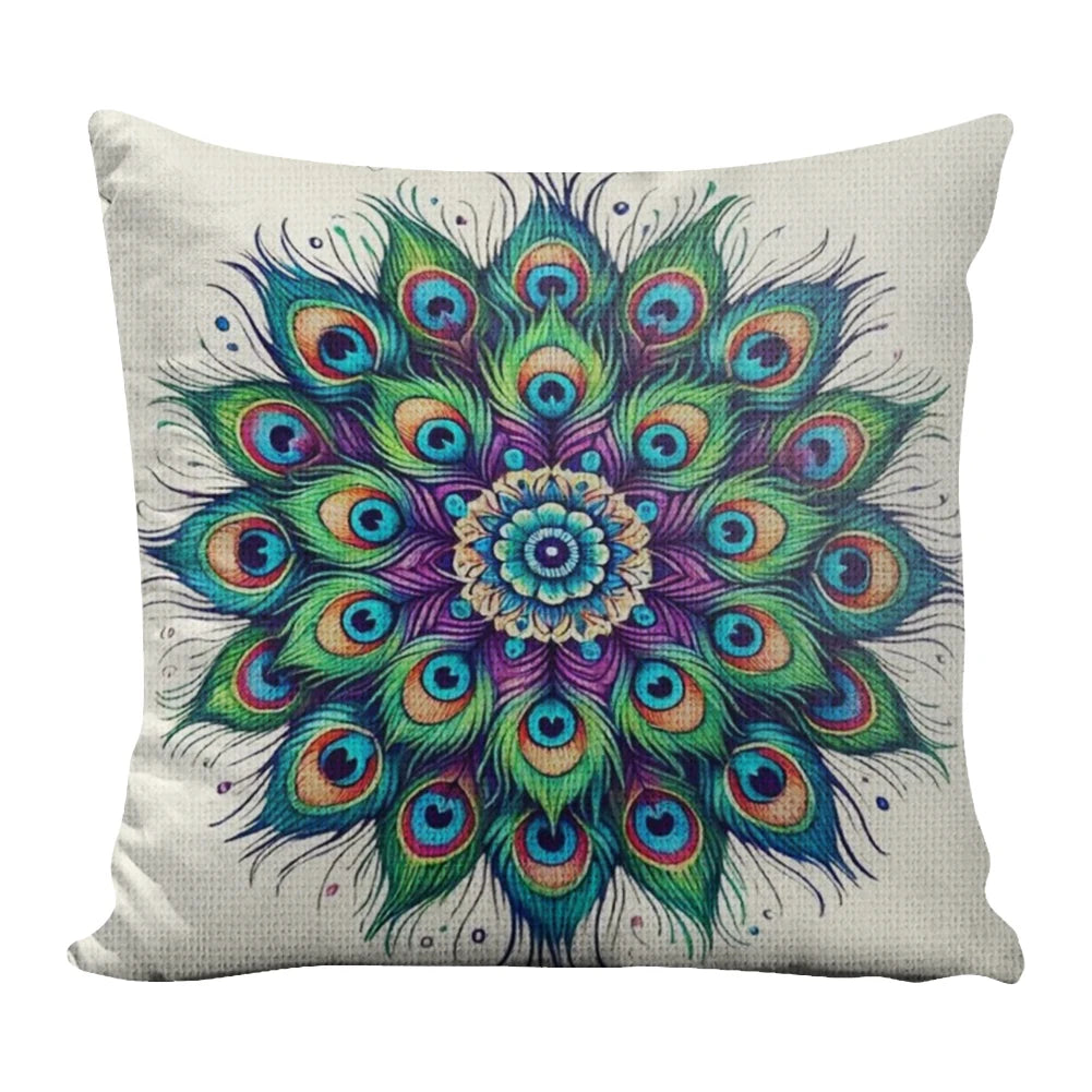 Cotton Yin Yang Flower Cushion Cross Stitch Kit 45x45cm