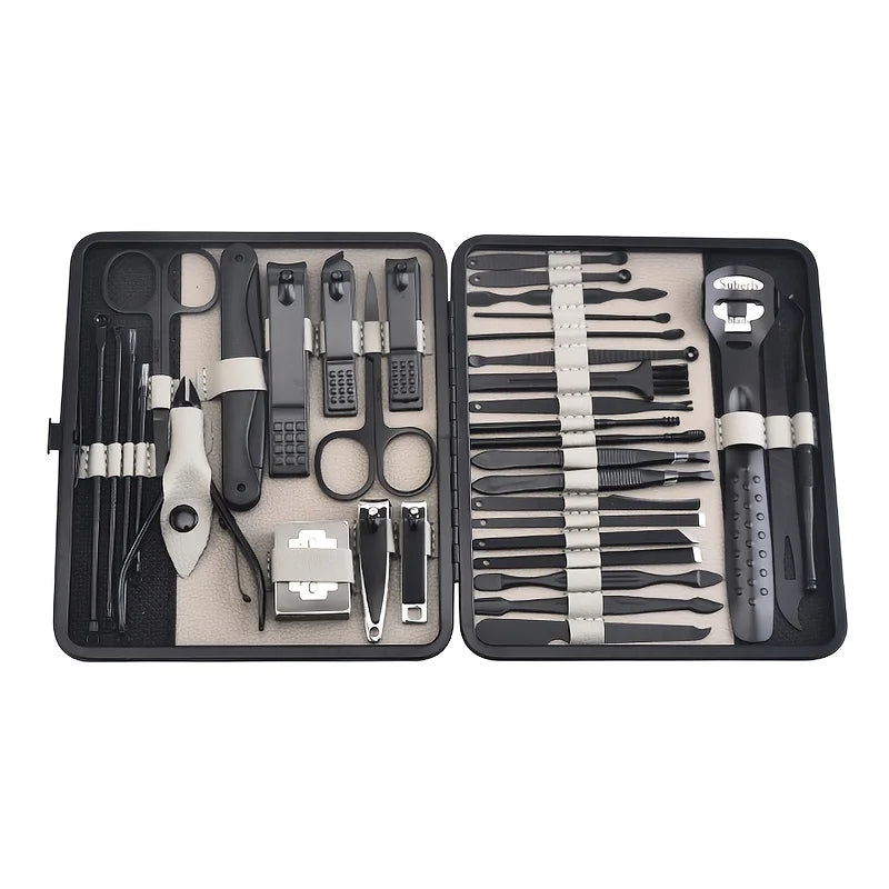 Professional Nail Clippers Cuticle Nippers Kit With Case