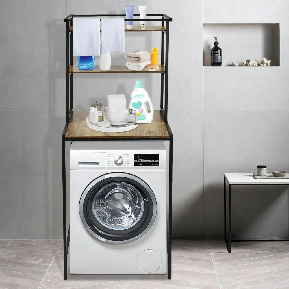 Over Washer And Dryer Shelves 3 Tiers Laundry Organizer