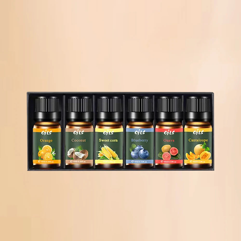 Premium 6 in 1 Essential Oil Kit with Citrus and Berry Scents