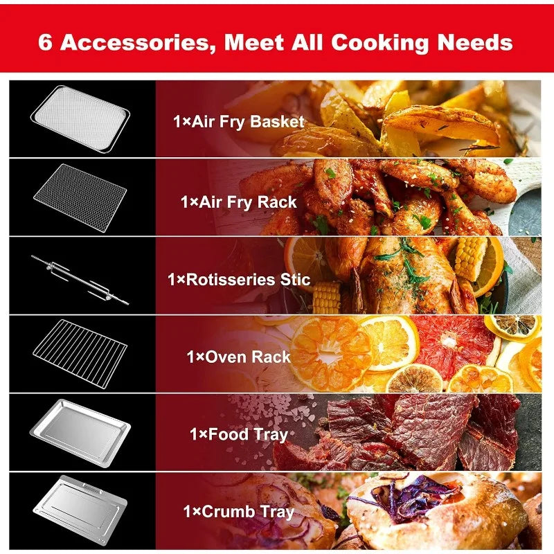 Galanz GT12SSDAN18 Digital Fry Rotisserie 8 in 1 Air Fryer