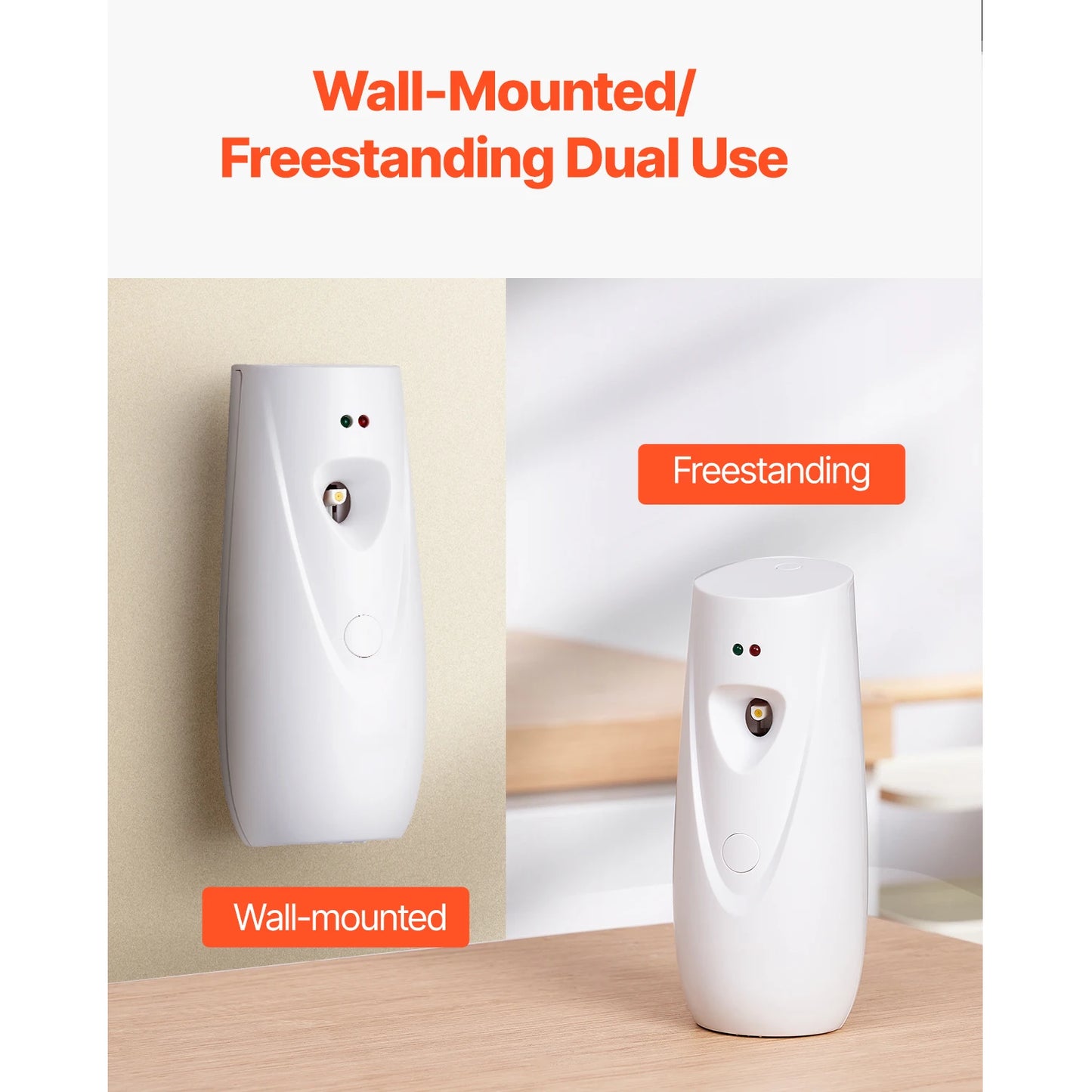 VEVOR Automatic Air Freshener Spray Dispenser 2/4-Pack Wall Mount