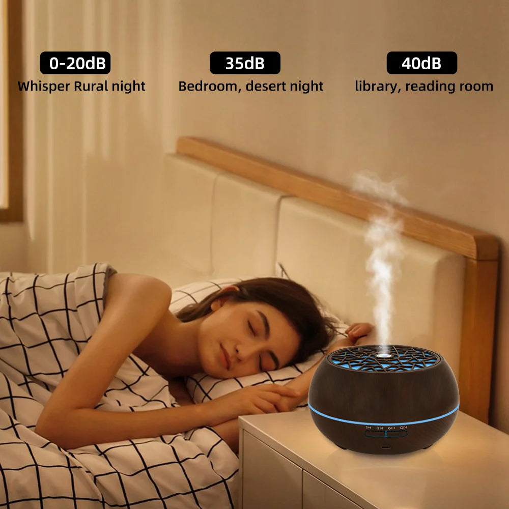 550ml Essential Oil Diffuser with Auto Timer and Remote Control