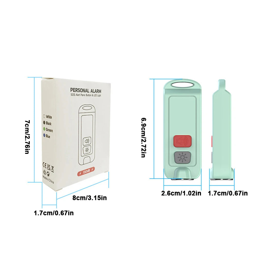 Personal Alarm 130dB Led Lights Safety Alarm For Women