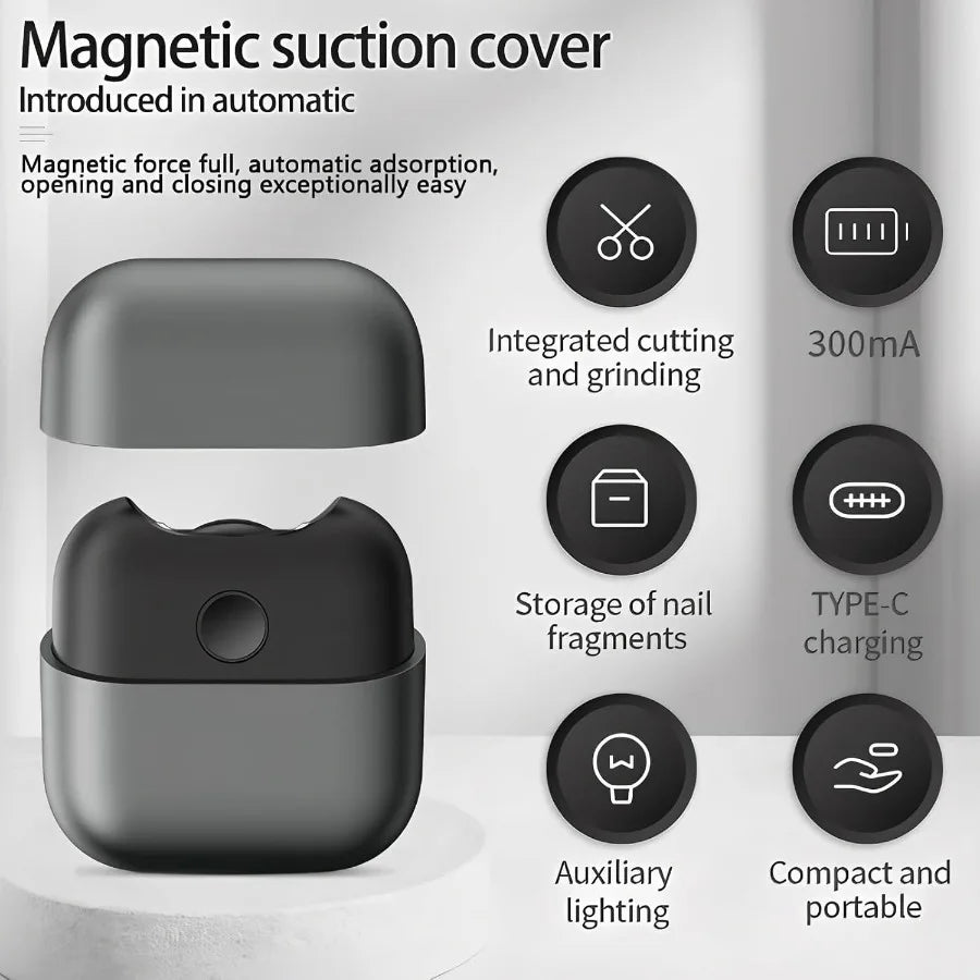 Electric Automatic Nail Clipper Cordless USB For All Ages