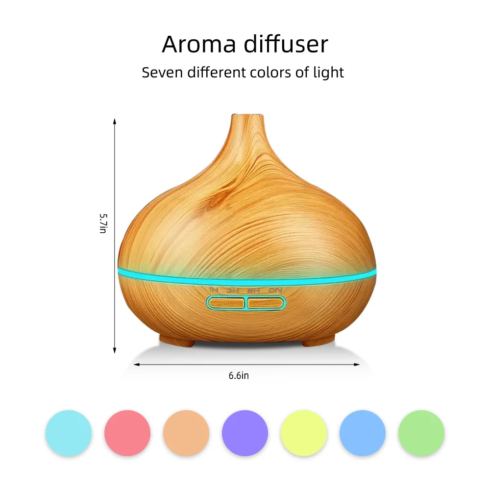 Oil Diffuser With 6 Oils Remote Control Ultrasonic Humidifier