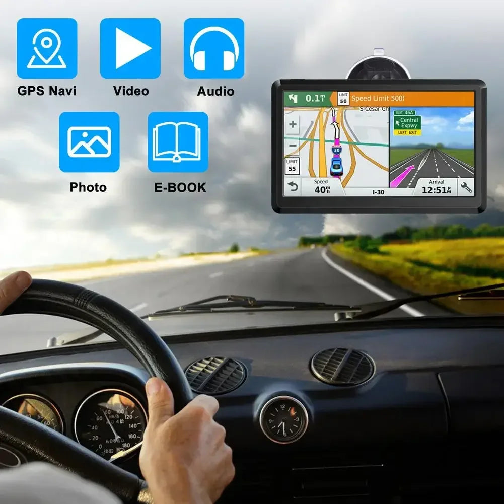 7 Inch HD Car GPS Navigation System With FM Transmitter