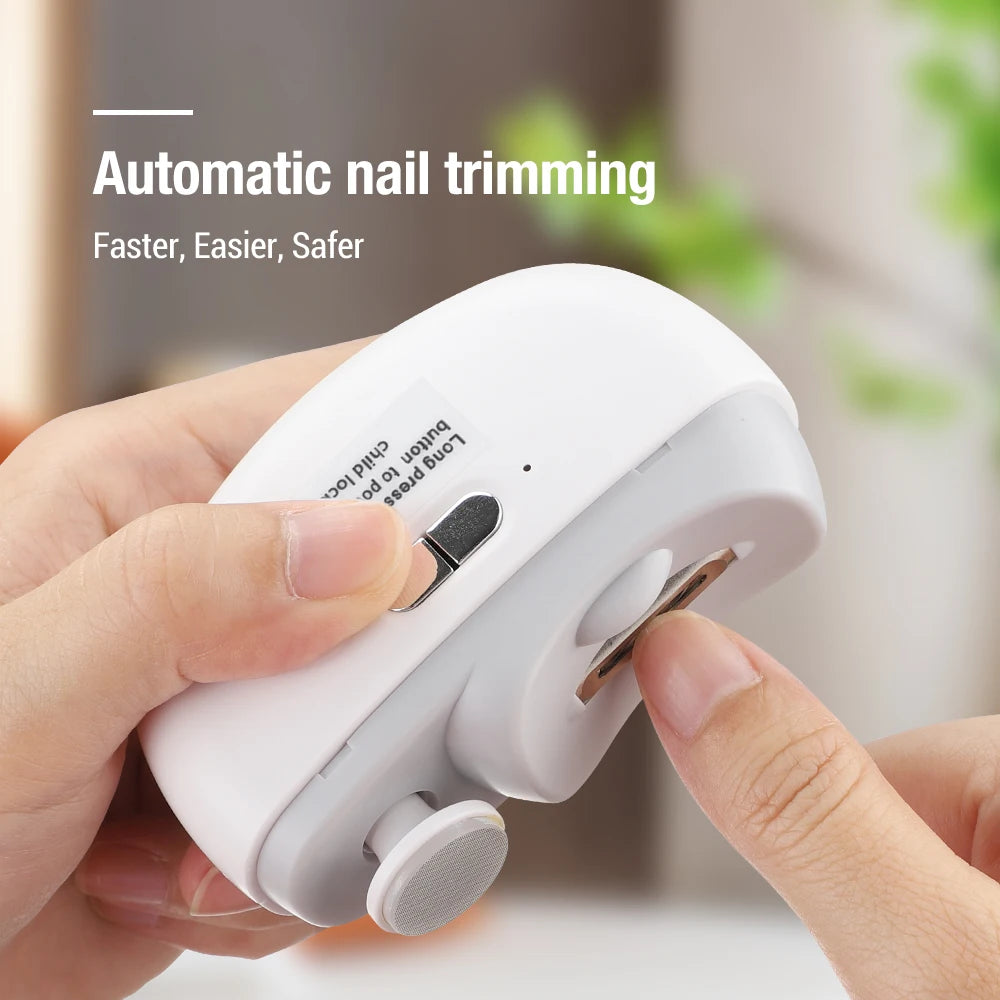 2 In 1 Electric Nail Clippers Manicure Trimmer For Baby