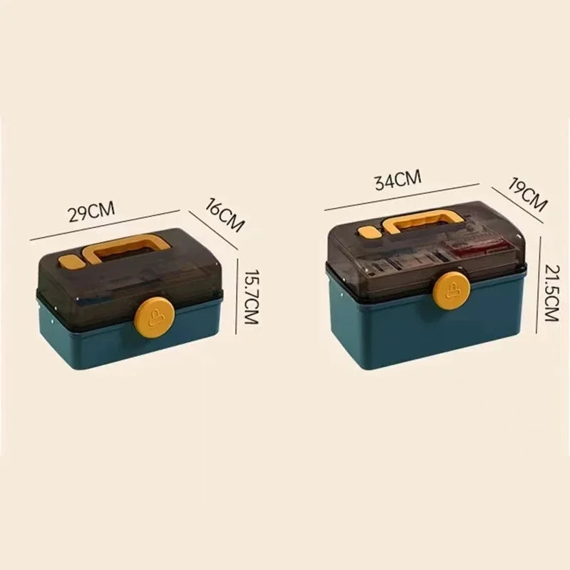 Large Capacity Portable First Aid Kit Medicine Box Case