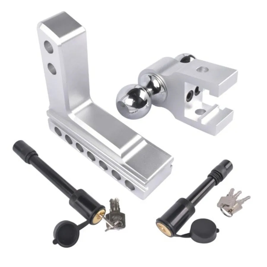 Adjustable Trailer Hitch 2 Inch Receiver Aluminum Rugged