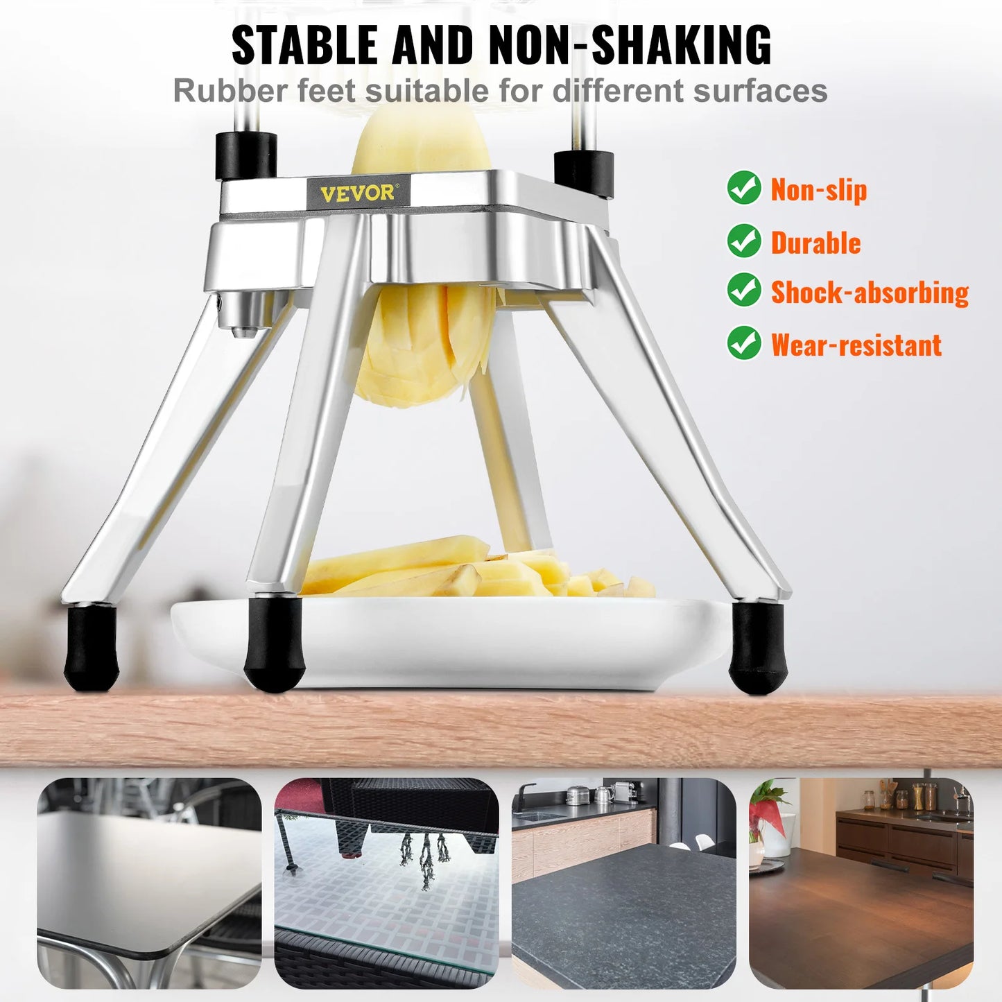 SucceBuy Commercial Vegetable Dicer and Potato Slicer Tray