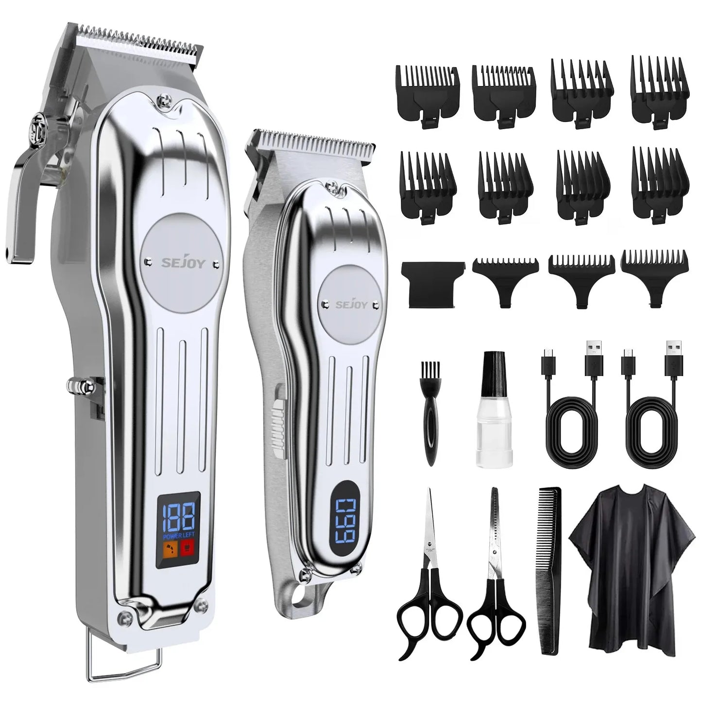 Sejoy Professional Hair Clipper Trimmer Set for Men