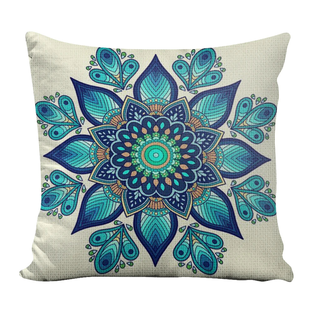 Cotton Yin Yang Flower Cushion Cross Stitch Kit 45x45cm