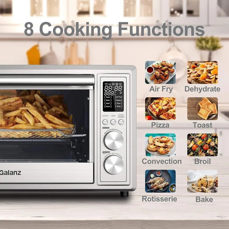 Galanz GT12SSDAN18 Digital Fry Rotisserie 8 in 1 Air Fryer