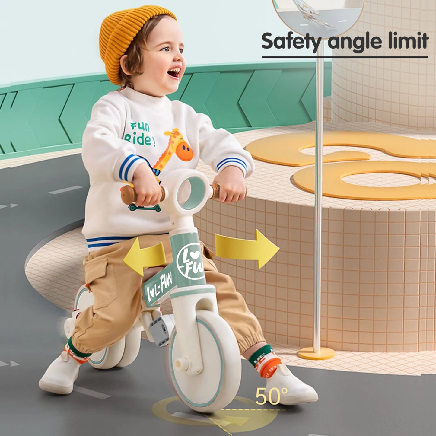4 in 1 Toddler Balance Bike for Ages 1 to 4 Years Old