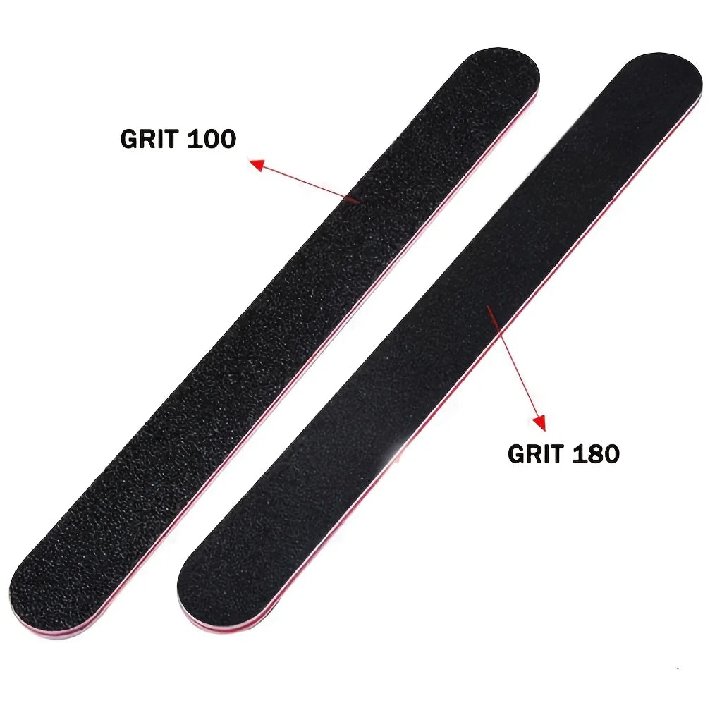 5 Pieces Double Sided Emery Board Nail File 100 180 Grit