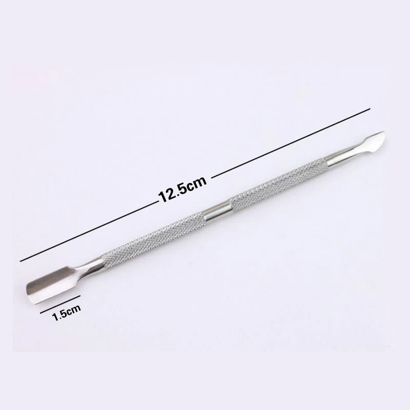 4 Pcs Stainless Steel Double End Cuticle Pusher Set