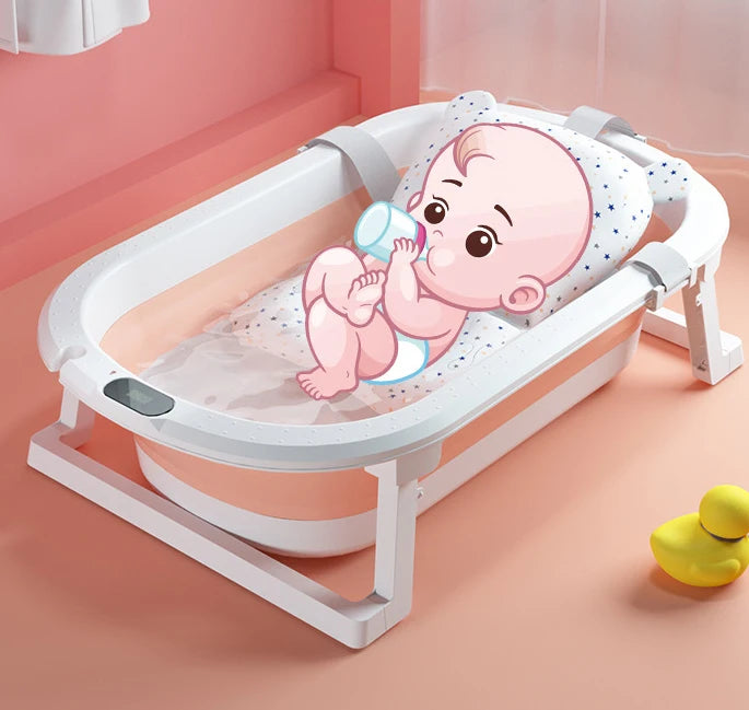 Foldable Portable Baby Bathtub with Anti-Slip Bottom Design