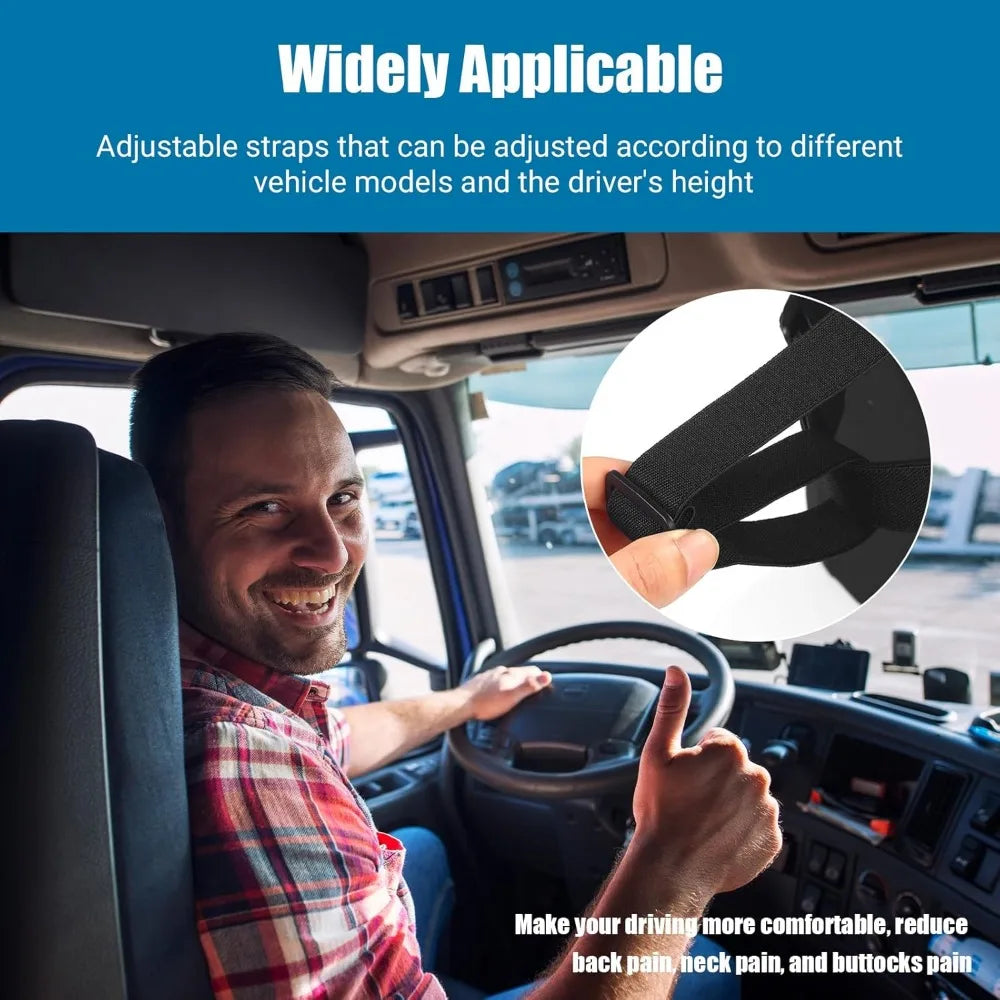 Memory Foam Truck Seat Cushion 3 Piece Set Back Support