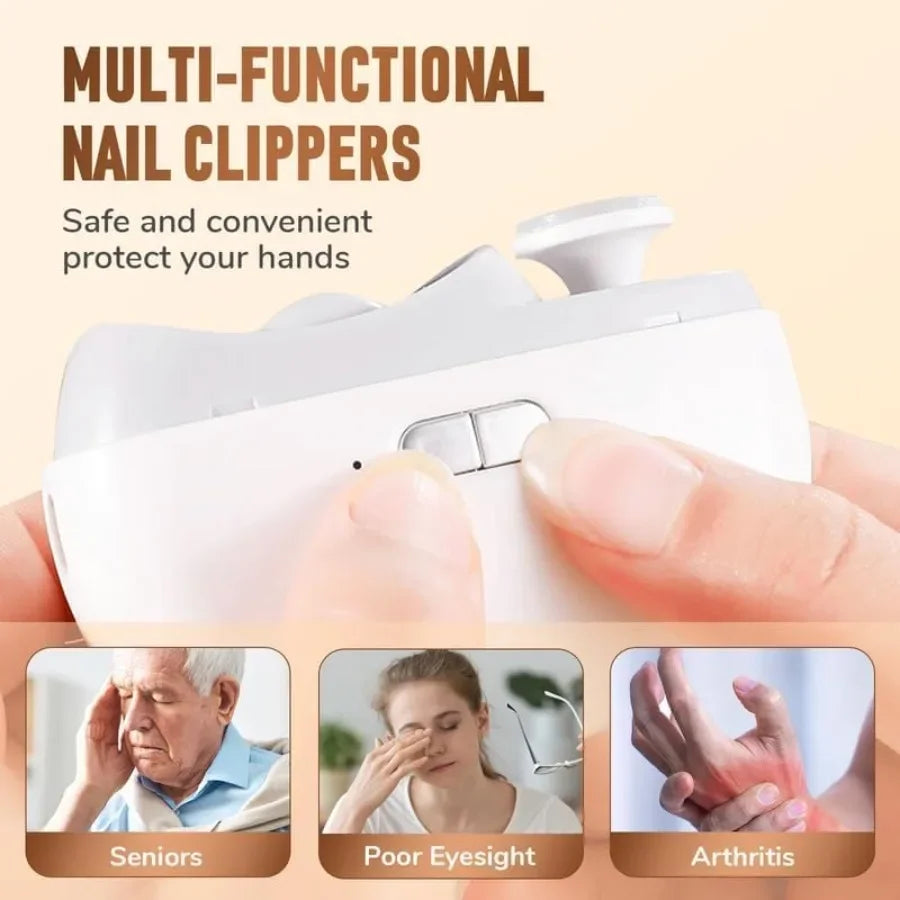 2025 Electric Nail Clippers Pain Free Trimmer For Seniors